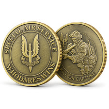 Who Dares Wins Special Forces Military Challenge Coin Veteran Collectible 40mm