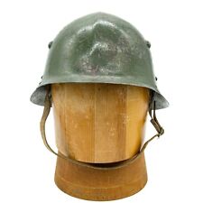 WWII Bulgarian M32 Helmet with Liner & Chin Strap picture