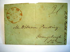 🔥🔥🔥 1830's SOUTH CAROLINA STATE DRAGOONS Cover COLUMBIA SC Stampless Letter picture