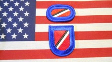 102nd Military Intelligence MI LRS Airborne Beret Flash & Para oval patch m/e