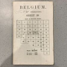 WW1 Belgium Sheet 39 - Nivelles & Waterloo - 1:40,000 British Army Trench Map picture