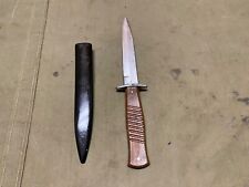 WWII GERMAN M31 BOOT RUBBER STUNT FIGHTING KNIFE & SCABBARD-MOVIE PROP picture