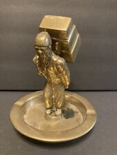 1950s K-55 OFFICERS OPEN MESS AN YONG HI Brass Figural Tray Ashtray picture