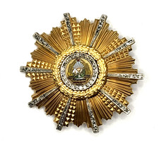 Original Romania Order of the Star Socialist Republic Breast Star Enamel Medal