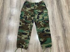 Original US Military Trousers Hot Weather Woodland Pattern Combat Large Regular picture