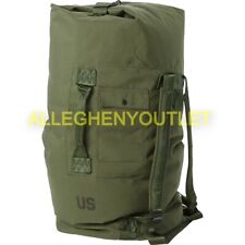Military Duffle Bag OD Green Nylon Sea Bag Carry Straps Army Luggage USGI GC picture