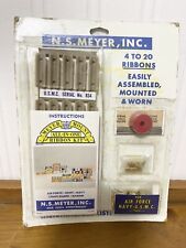 All In One Meyer Mount Ribbon Kit Your 4 To 20 Ribbons Assembled MOUNTED & WORN picture