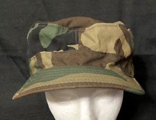 US Army Utility Cap 8415-01-084-1688 w/  Woodland Camo & Ear Flaps  - Size 7 3/4 picture