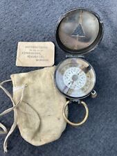 WW1 Brass Compass (1918) - S.Mordan & Co, with Leather Pouch & Instruction Book picture