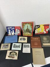 Vintage German Phrase Books comic Books And Original Photo Booklet Cards WWII picture