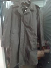 VINTAGE Military Issue Raincoat Long w/ Removable Liner Mens Size 36s  Black picture