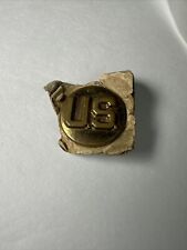 Vintage Brass Military US Lapel Pin With Clutch Backs picture