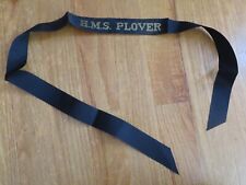 Vintage H.M.S. PLOVER Royal Navy Admiralty M-Class Destroyer 1916 Cap Ribbon picture