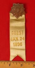 ANTIQUE MEDAL RIBBON WORCESTER LIGHT INFANTRY GUEST 1803 - 1896 RARE  picture