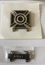 US Army Badge Qualification Basic Sharpshooter Marksman w/ Rifle Bar