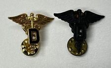 (2) US Military Lapel/Pin, Medical Dental picture