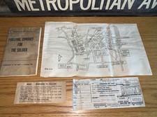 PERSONAL CONDUCT SOLDIER TRAVEL TICKET NOTICE MAP OF RECEPTION CENTER MESS HALL