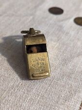 Vintage ACME THUNDERER Whistle WWII Pilots Brass/Cork (Meyer New York) England picture