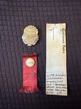 1908 Whitehead & Hoag Electric Railway Badge Medal Atlantic City ASIRA Trolley