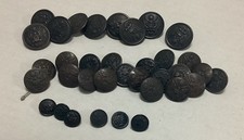 Lot Of Thirty-Five (35) WWI - WW2 U.S. Army Military Buttons Scovill Kenyon Co.