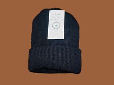  NEW GENUINE MILITARY WATCH CAP NAVY BLUE 100% WOOL 2 PLY U.S.A MADE BEANIE picture