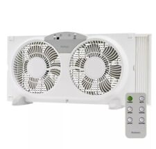 9 Digital window fan with remote control-White picture