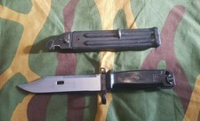 RARE TRANSITIONAL DDR GERMAN 6x4 FIGHTING knife MATTE scabbard