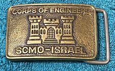 US Army Engineers - SCMO-Israel - Solid Brass Buckle -  picture