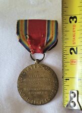 WW2 Medal Badge and Ribbon Bar  American Campaign Military  WWII FREEDOM picture