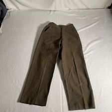 Vintage US Navy Deck Pants Small Wool Brown Korean Era Weather Permeable 26x13 picture
