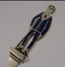 WW1. Solid Sterling Silver. Enamelled Injured Serviceman Military Spoon. 1915. picture