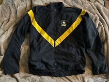 Medium-LONG US ARMY Men's APFU Jacket Army Black Gold PT Fitness Windbreaker picture