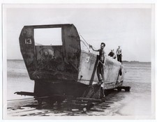 1944 Army Engineers Build Marine Railway Marshall Islands Original News Photo