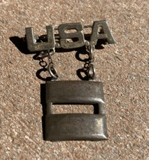 WW2 US Army Military Home Front Sweetheart Patriotic Lapel Pin Captain