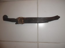 WWII PHILLIPINES VICTORY SWORD BOLO KNIFE HERNANI SAMAR PI. CARVED WOOD EAGLE CA