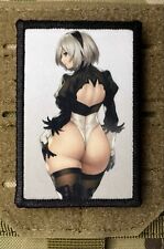 Nier Automata 2B Morale Patch / Military Badge Tactical Hook & Loop 115 picture