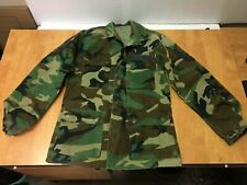 US Air Force Jacket Woodland Camo Combat Coat Hot Weather Small Long 2001 picture