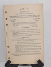 Book Oct. 30th 1944 Joint Army-Navy Specifications For Instruments picture