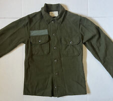 VINTAGE Men’s US Military Korean Era Cold Weather Wool Field Shirt - X-Small XS picture