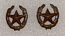 Mongolian Military, Army, Armed Force Uniforms Collar Board Insignia Star 2 PCs