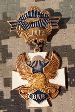 Ukrainian Commemorative Veterans breast badge for Airborne Forces. Type 1