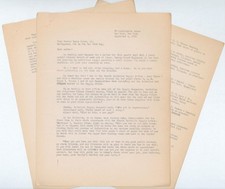 1934 WWI 23rd Engineers 4th Battalion HQ Det AEF Army Veteran Roll Call Letter