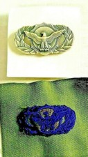 Obsolete Badge Basic Security U. S. A.F. Pin and Matching Patch Air Force