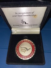 Armed Forces Insurance 50 Years of Membership Challenge Coin w/ Case