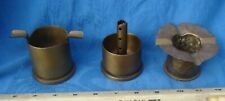 3 WWII Brass 40mm 37mm Shells Trench Art Ashtray Lot picture