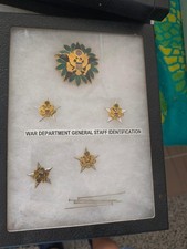 Vintage Army War Department General Staff Identification Badge Set NS Meyer 22M