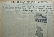 11-November 8, 1943 WWII Original Int. Newspaper - RUSSIA TANKS IN KIEV RABAUL picture