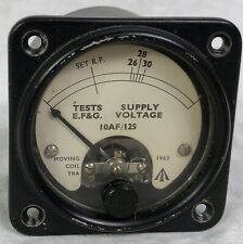 Vintage RAF Aircraft Supply Voltage, Tests E.F. & G. Gauge, 10AF/125 picture