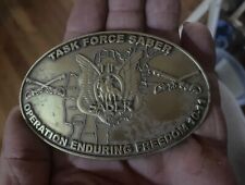 operation enduring freedom task force saber belt buckel picture