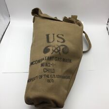 Vintage WW2 Gas Mask MIA2-I-I Noncombatant Child U.S. OCD with canvas case picture